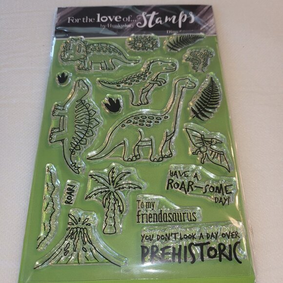 Hunkydory For the Love of Stamps Dino Friends Dinosaur Clear Stamps - Picture 1 of 2